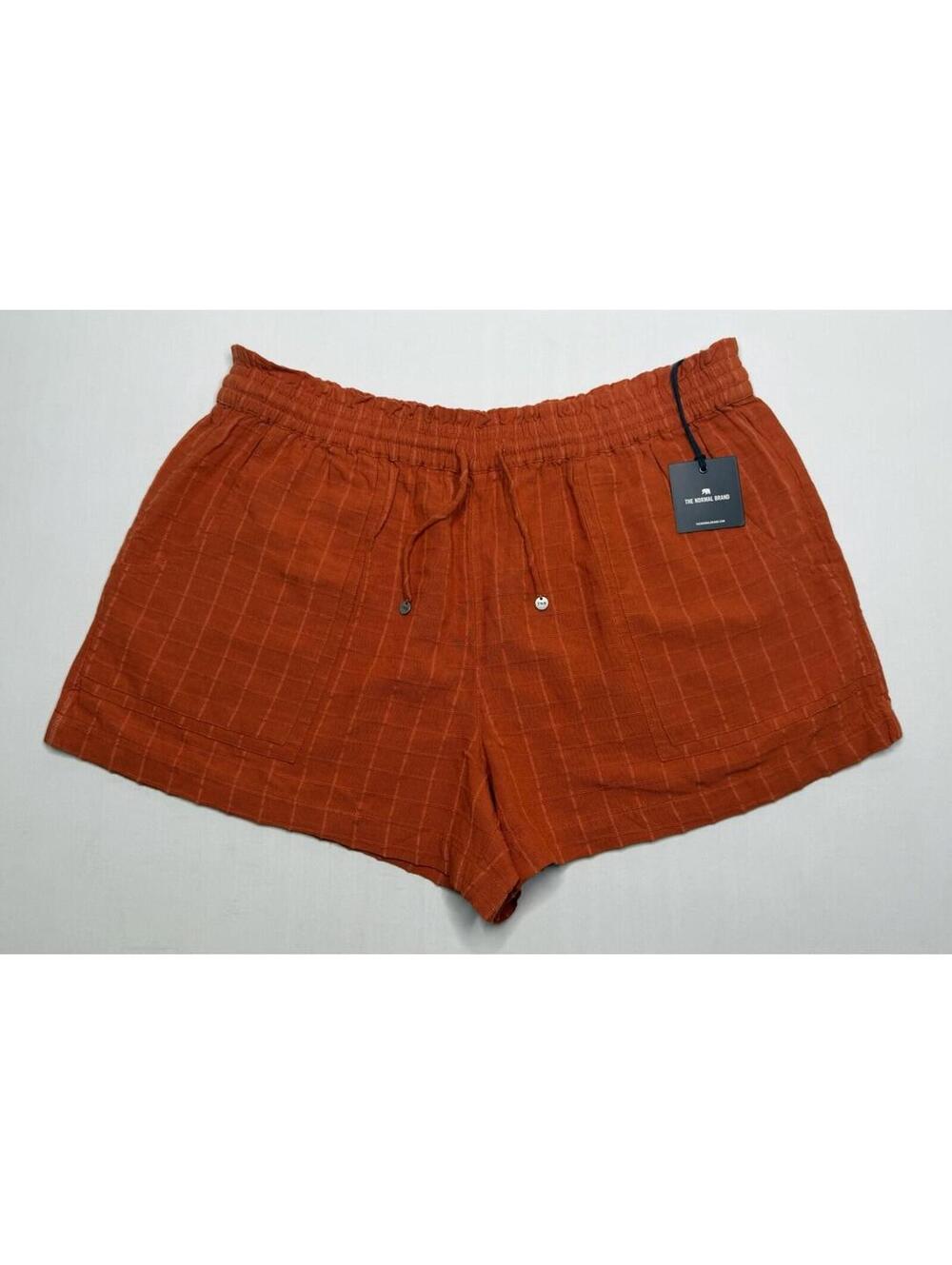 NWT The Normal Brand Size X-Large Freshwater Paperbag Oasis Cayenne Shorts